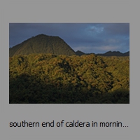 southern end of caldera in morning light